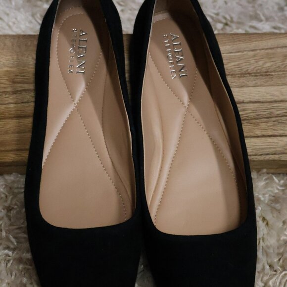 Alfani Womens Neptoon Suede Ballet Flats Goldtip Toe Stepflex 6.5 - Picture 4 of 11